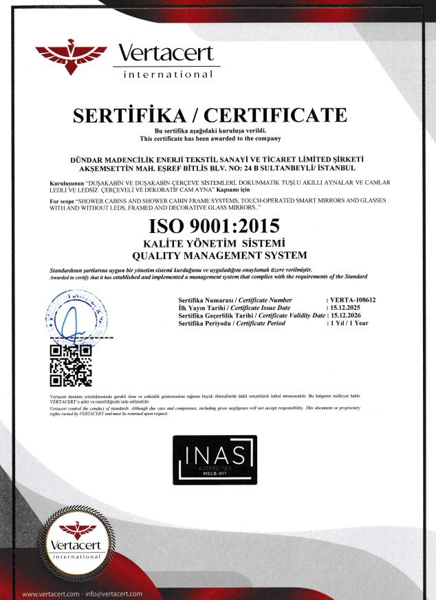 ISO 9001:2015 KALİTE YÖNETİM SİSTEMİ